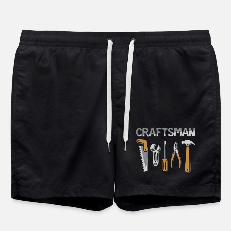 Outils d’artisan Craftsman Design - Short de bain - noir
