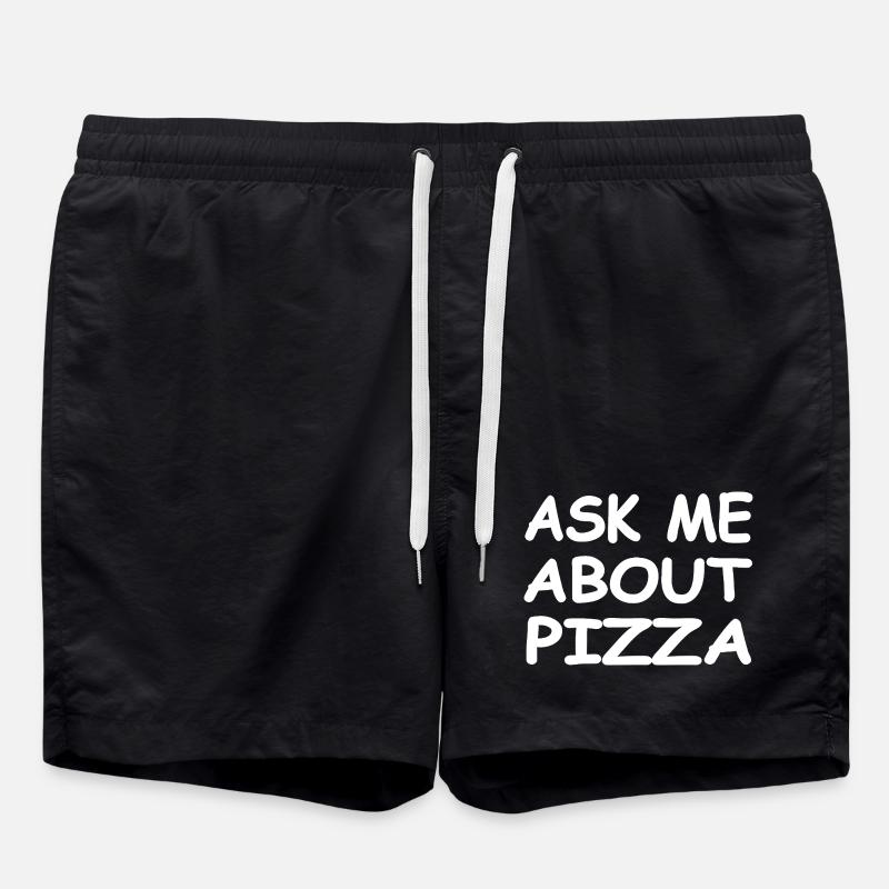 Pizza - Swim Trunks - black