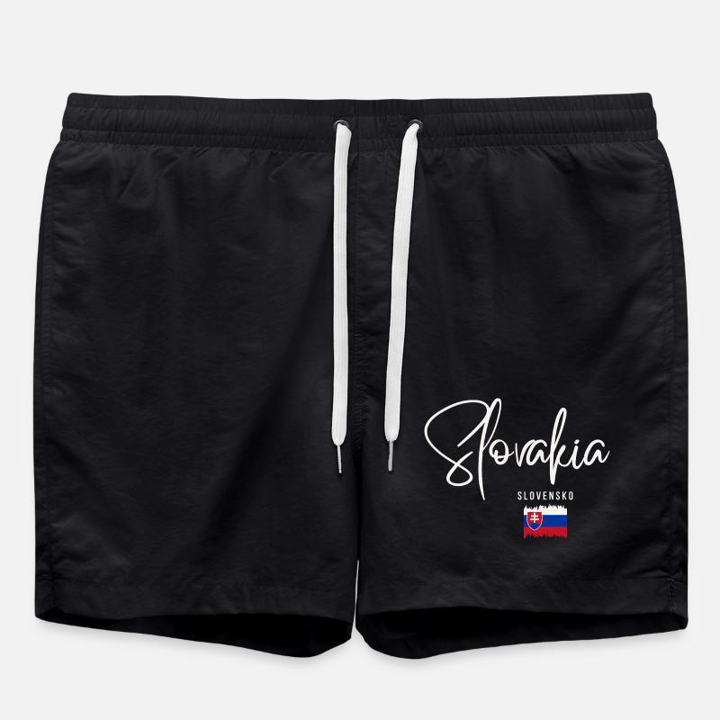Racines slovaques, j’adore la Slovaquie - Short de bain - noir
