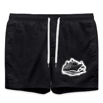 Cruise Cruise Ship Young Cruisers - Swim Trunks - black - Front - AI Model Male 185 light (185cm)