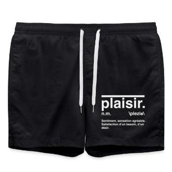 Plaisir Définition Style Dictionnaire - Short de bain - noir - Devant - AI Model Male 185 light (185cm)