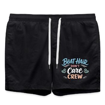 Les poils de mer s’en fichent - Short de bain - noir - Devant - AI Model Male 185 light (185cm)
