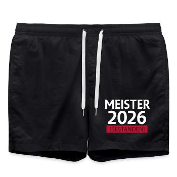 Champion 2026 - Swim Trunks - black - Front - AI Model Male 185 light (185cm)