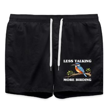 Observation des oiseaux Ornithologue Nerd - Short de bain - noir - Devant - AI Model Male 185 light (185cm)
