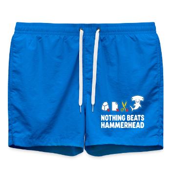Nothing Beats Hammerhead Hammerhai Motiv - Badeshorts - Cobalt blue - Vorne
