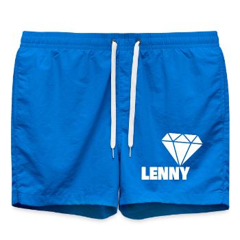 Lenny as a diamond - Swim Trunks - cobalt blue - Front