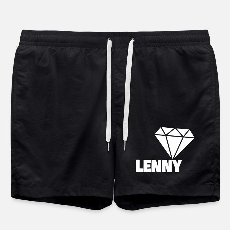 Lenny as a diamond - Swim Trunks - black