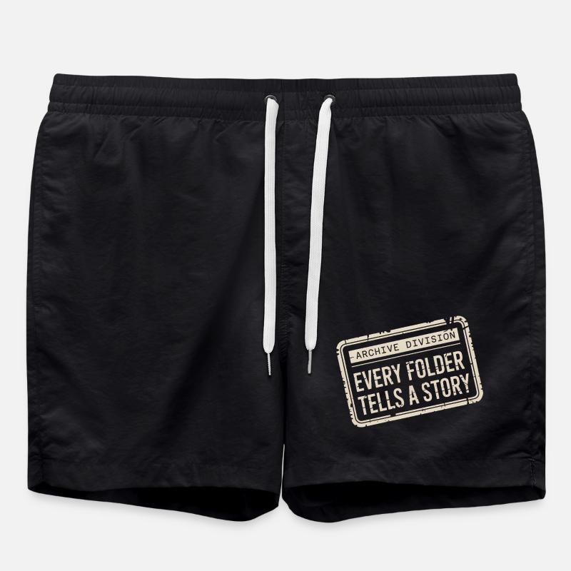 Every Folder Tells a Story - Swim Trunks - black