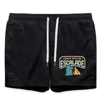 J'peux pas j'ai Escalade - Short de bain - noir - Devant - AI Model Male 185 light (185cm)