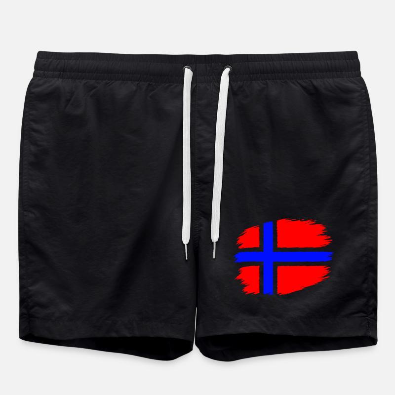 Drapeau de la Norvège - Short de bain - noir