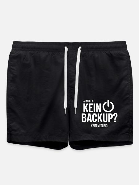 Kein Backup Kein Mitleid - Swim Trunks - black