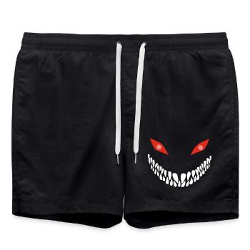 Fleischfressendes Lächeln - Badeshorts - Schwarz - Vorne - AI Model Male 185 light (185cm)