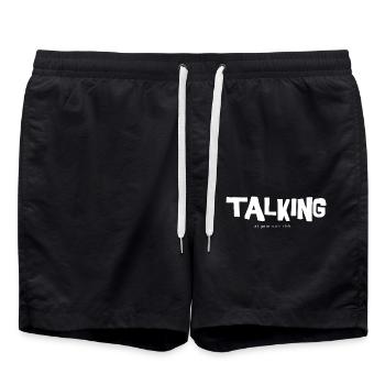 Funshop - talking at your own risk - Badeshorts - Schwarz - Vorne - AI Model Male 185 light (185cm)