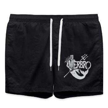 Merbro - Hydroélectricité mystérieuse - Short de bain - noir - Devant - AI Model Male 185 light (185cm)