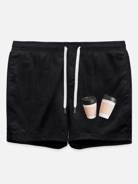 Kaffee - Badeshorts - Schwarz