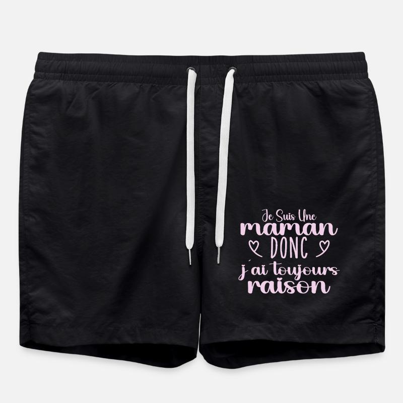 Toujours raison maman cadeau - Short de bain - noir