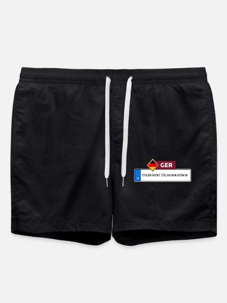 Secured Democratic 2.0 | Gift - Swim Trunks - black
