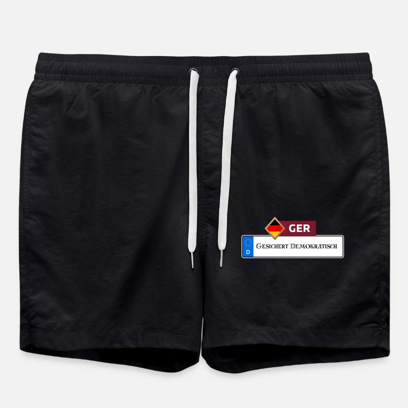 Secured Democratic 2.0 | Gift - Swim Trunks - black