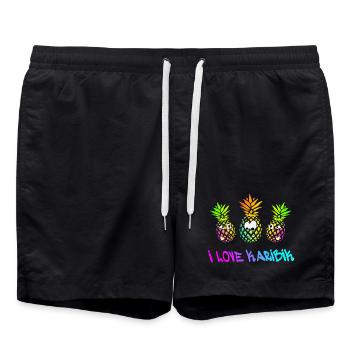 Vacances des Caraïbes - Short de bain - noir - Devant - AI Model Male 185 light (185cm)