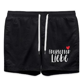 Freiklettern Klettern Liebe Berge Sport Geschenk - Badeshorts - Schwarz - Vorne - AI Model Male 185 light (185cm)
