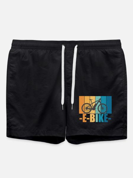 E-Bike Bike Vintage E Bike Batterie Cadeau - Short de bain - noir