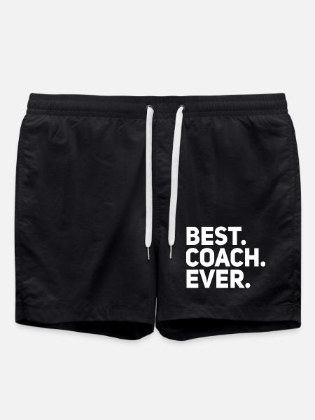 Best Coach Ever - Swim Trunks - black
