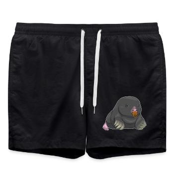 Tétine pour bébé taupe - Short de bain - noir - Devant - AI Model Male 185 light (185cm)