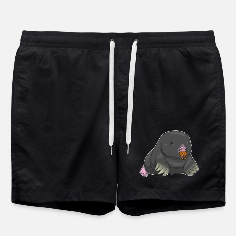 Tétine pour bébé taupe - Short de bain - noir