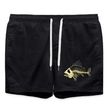 Fisch - Badeshorts - Schwarz - Vorne - AI Model Male 185 light (185cm)