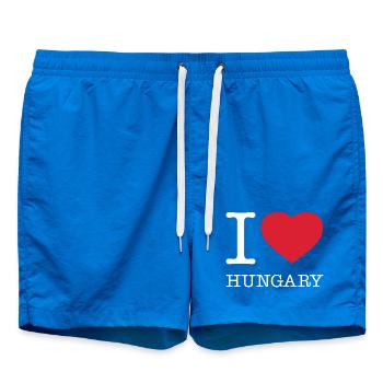 I LOVE HUNGARY Ungarn - Badeshorts - Cobalt blue - Vorne