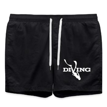 Tauchen Silhouette Splash - Badeshorts - Schwarz - Vorne - AI Model Male 185 light (185cm)