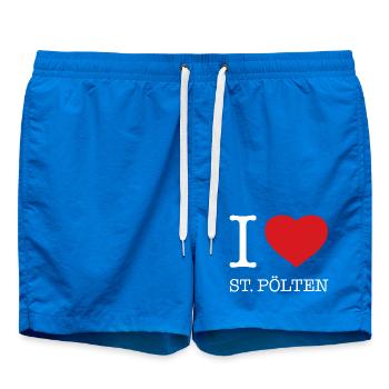 I Love St. Pölten - Badeshorts - Cobalt blue - Vorne