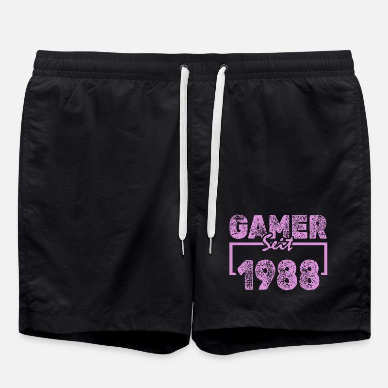 1988 - Short de bain - noir