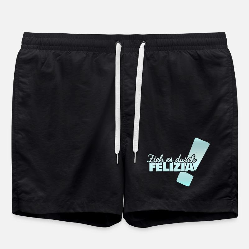 First name Felizia - Swim Trunks - black