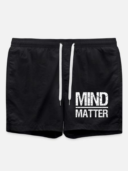 Mind over Matter Motivational - Swim Trunks - black