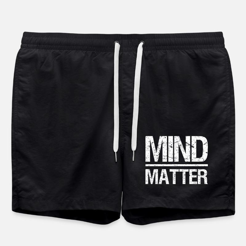 Mind over Matter Motivational - Badeshorts - Schwarz