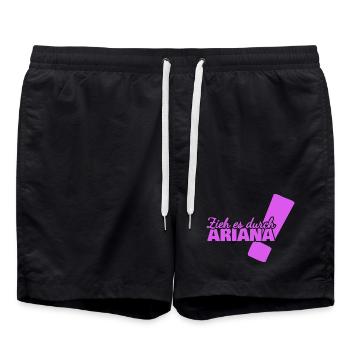 Geschenk für Ariana - Badeshorts - Schwarz - Vorne - AI Model Male 185 light (185cm)