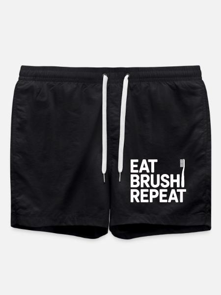 Zahnarztpraxis Mundgesundheit Design - Badeshorts - Schwarz