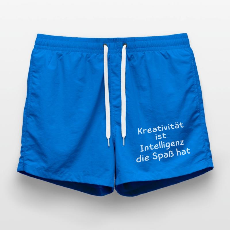 Creativity is intelligence that has fun Statement Swim Trunks