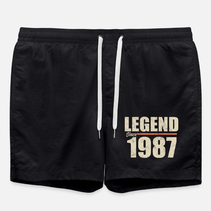 Birthday 1987 | Legend since 1987 - Swim Trunks - black