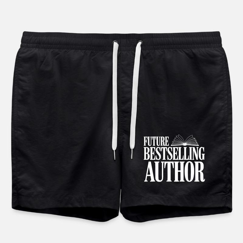 Future Bestselling Author - Swim Trunks - black