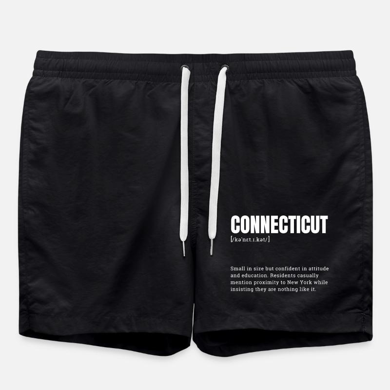 Connecticut Attitude Glyph - Badeshorts - Schwarz