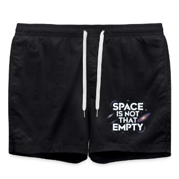 Astronom Galaxy Outerspace Universe Astronomie - Badeshorts - Schwarz - Vorne - AI Model Male 185 light (185cm)