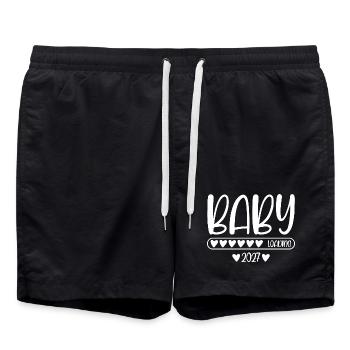 Baby 2027 loading - Swim Trunks - black - Front - AI Model Male 185 light (185cm)