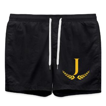 J - Swim Trunks - black - Front - AI Model Male 185 light (185cm)