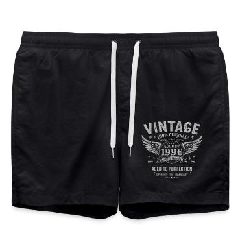 Né en Août 1996, Construit Août 1996 - August 1996 - Short de bain - noir - Devant - AI Model Male 185 light (185cm)
