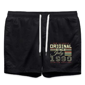 Juli 1980 Jubiläum Juli 1980 Juli 1980 - Badeshorts - Schwarz - Vorne - AI Model Male 185 light (185cm)