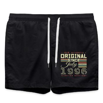 Juli 1996 Geburtstag Juli 1996 Juli 1996 - Badeshorts - Schwarz - Vorne - AI Model Male 185 light (185cm)