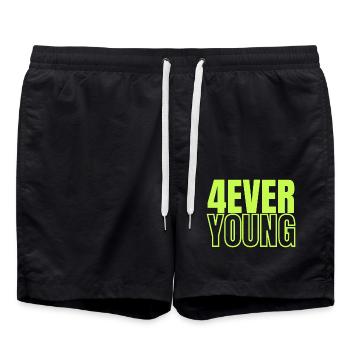 4EVERYOUNG dans le design vert - Short de bain - noir - Devant - AI Model Male 185 light (185cm)