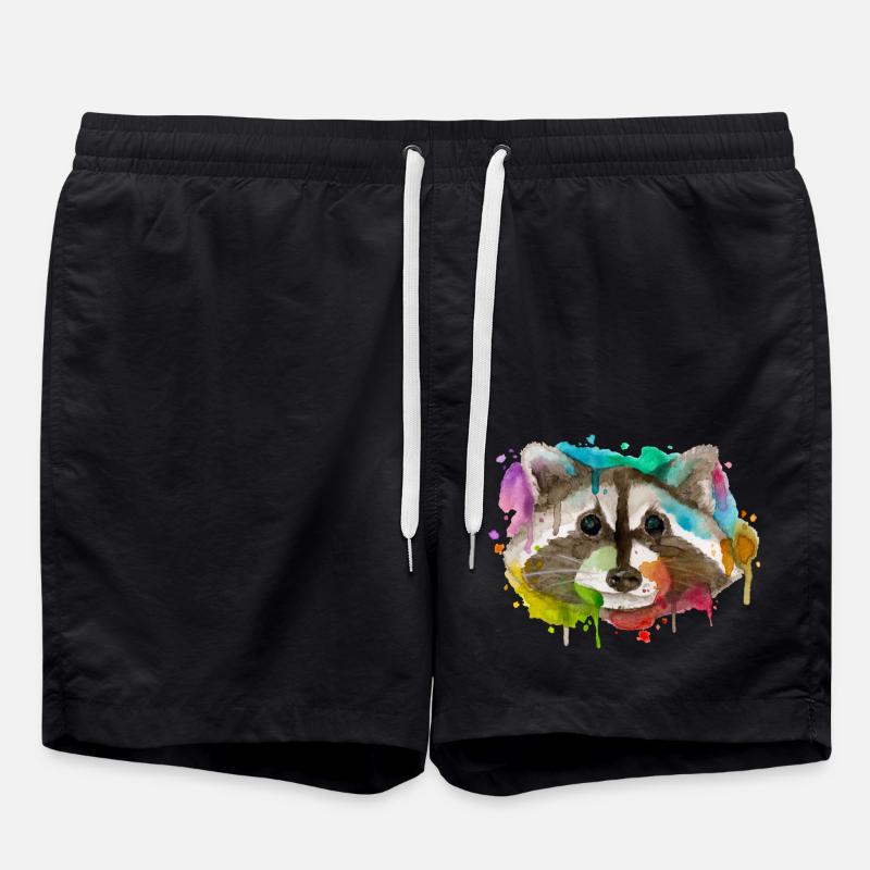 raton laveur - Short de bain - noir